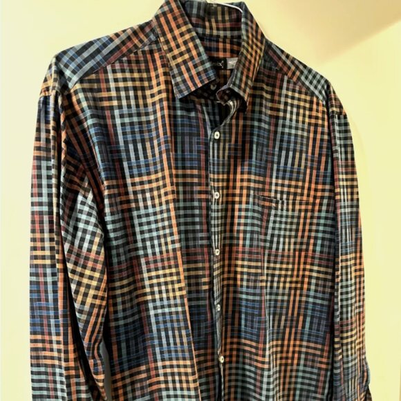 AMAZING LIMITED EDITION ST. CROIX LONG-SLEEVE BUTTON-UP SHIRT LARGE - ITALY